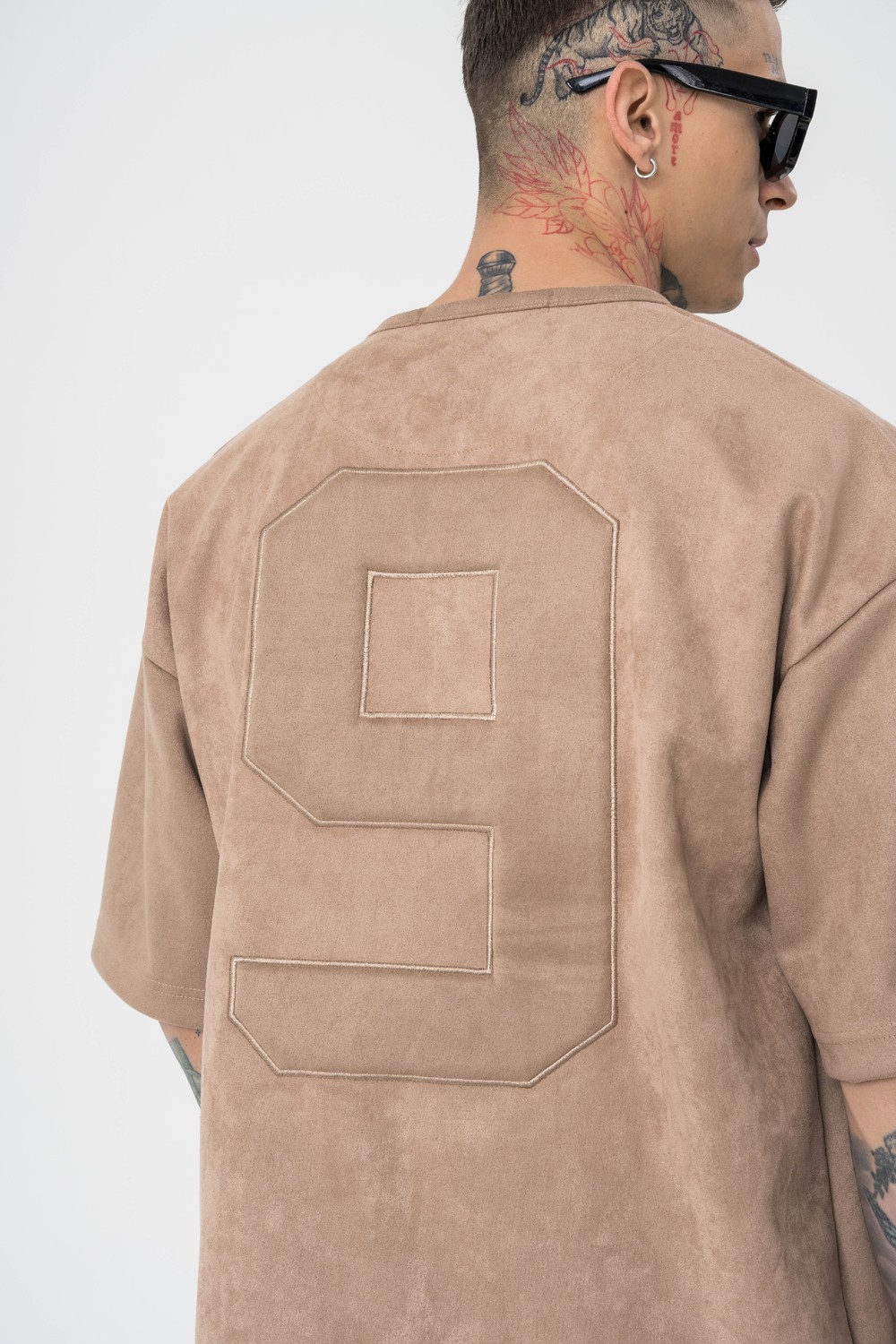 9Village Süet Oversize T-shirt