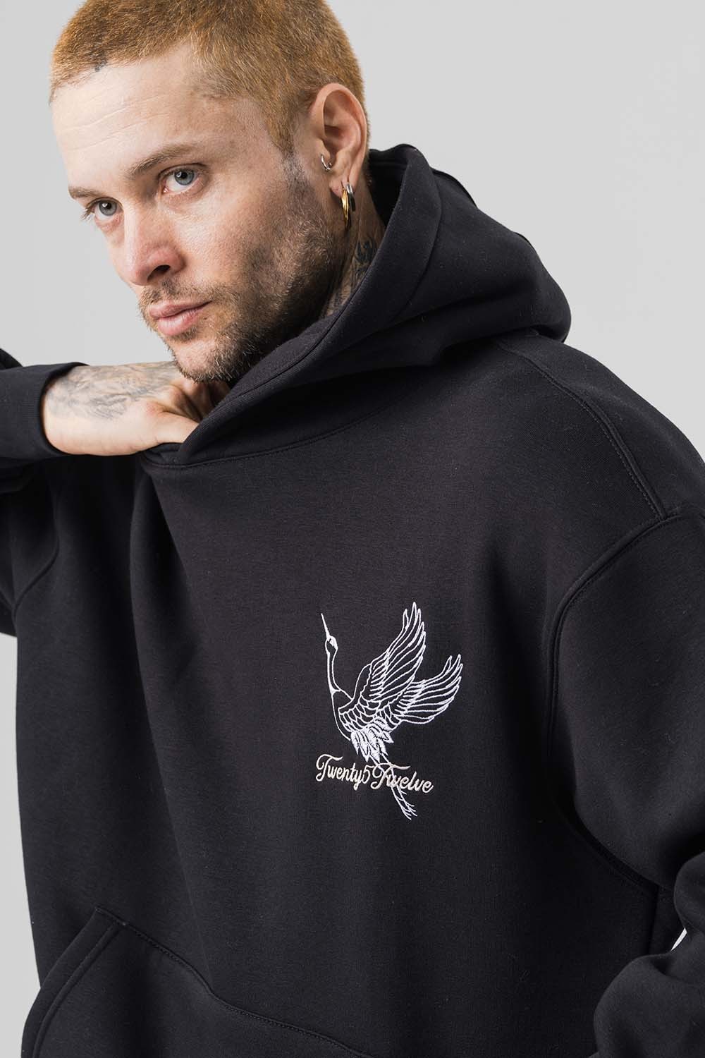 Fly Nakış Detaylı Kapüşonlu Sweatshirt