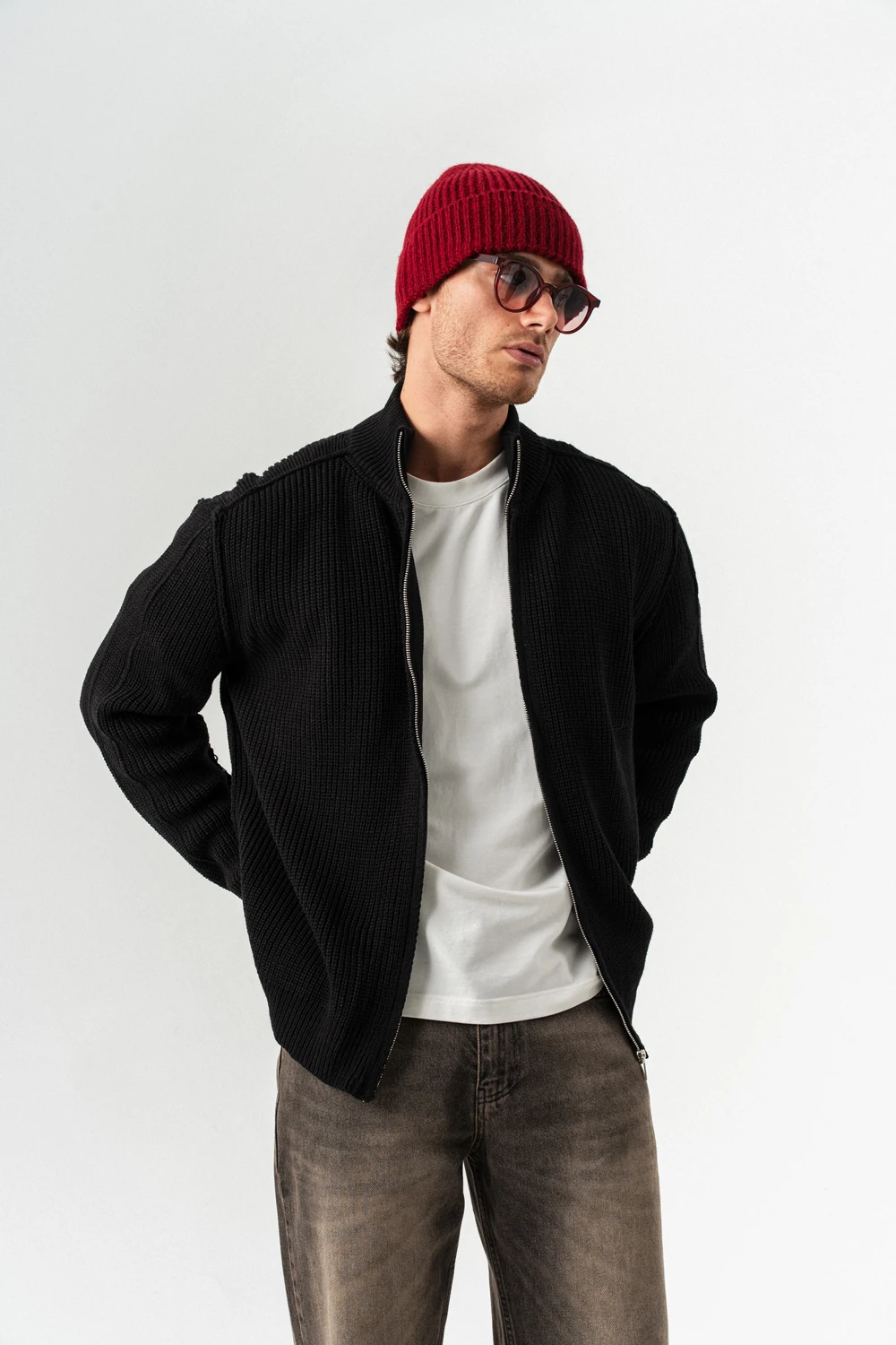 Frame Fermuarlı Kazak