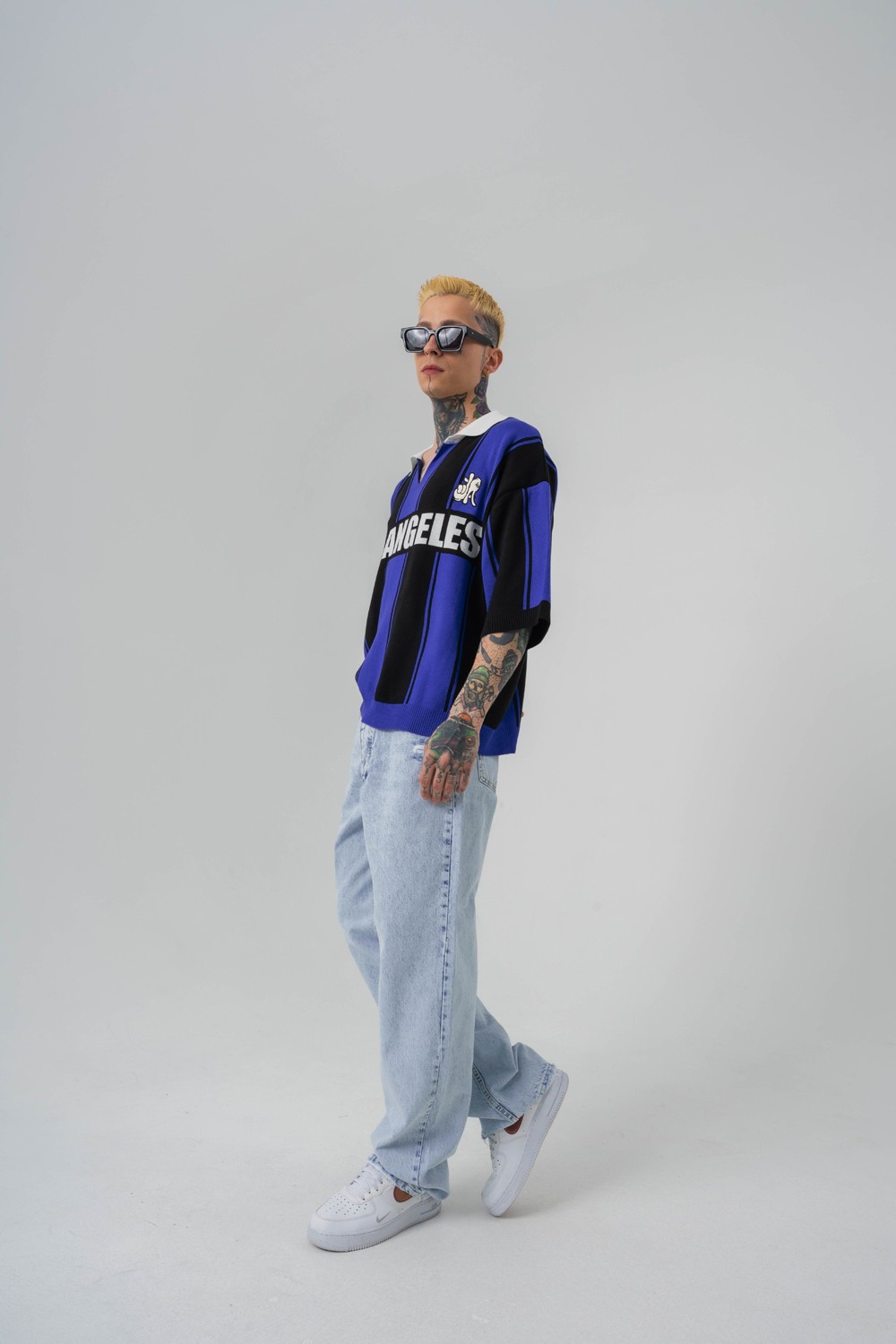 Los Angeles Knit Polo Yaka Triko T-shirt 