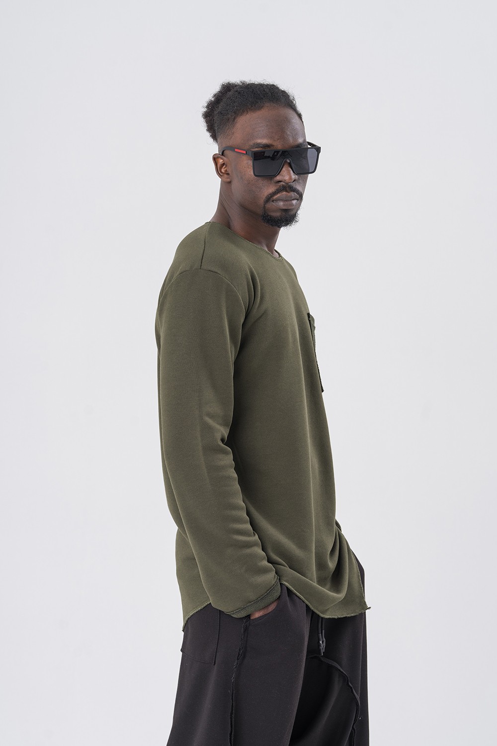 Stitched Asimetrik Detay Sweatshirt