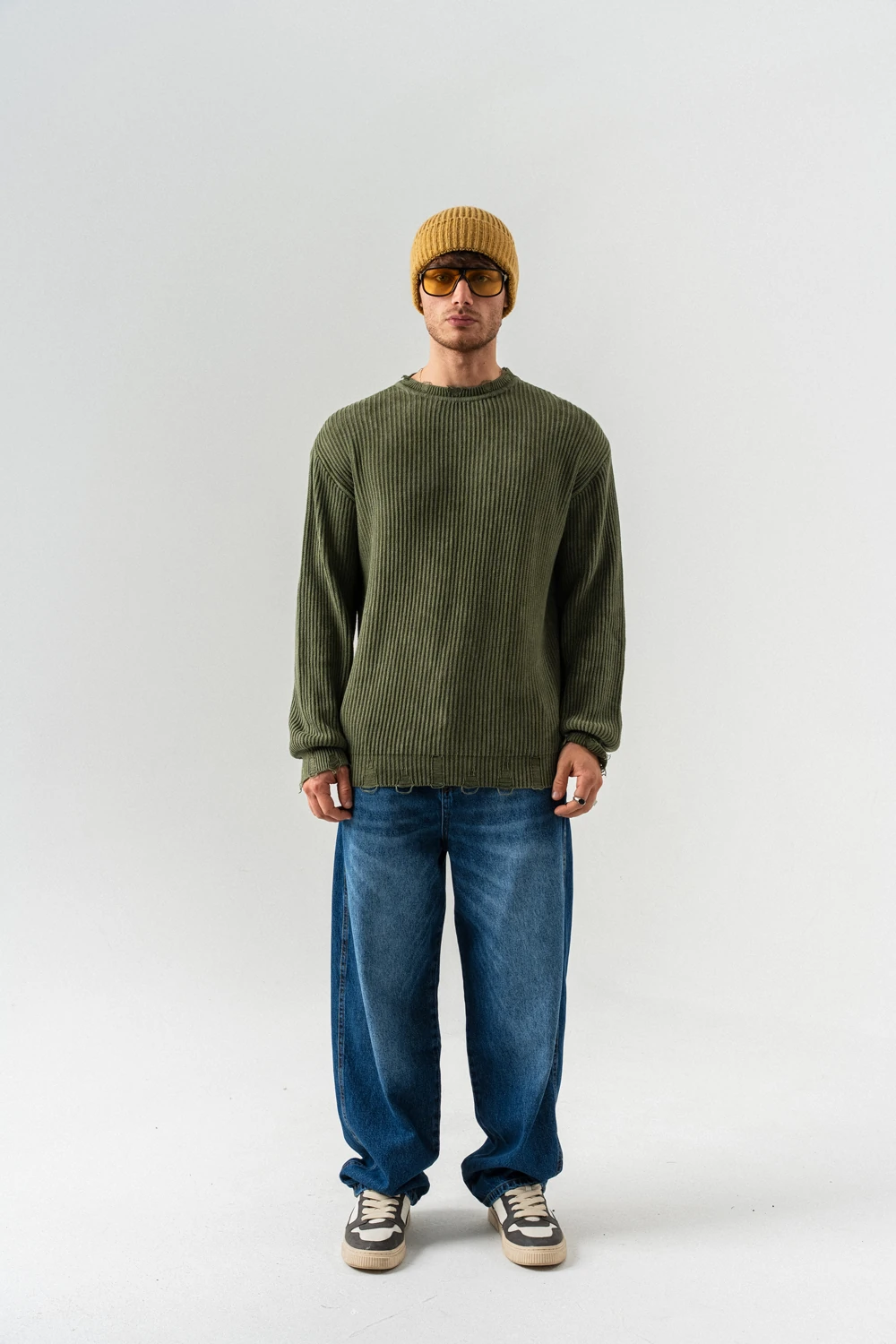 Dailytone Bisiklet Yaka Retro Triko Kazak