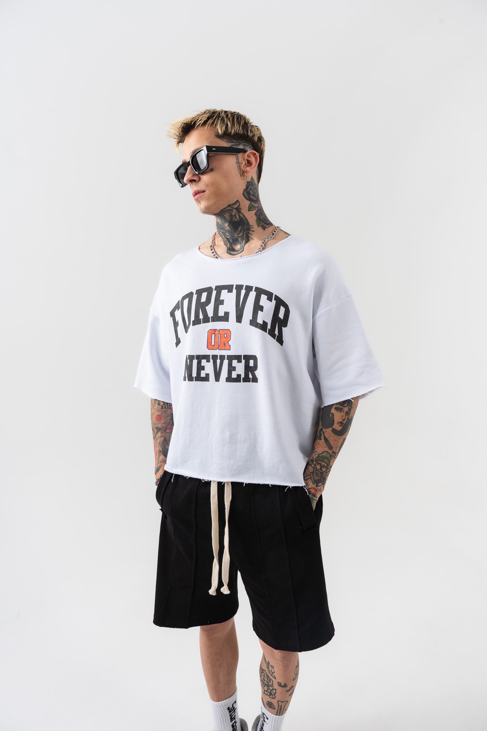 Never Oversize Crop T-shirt