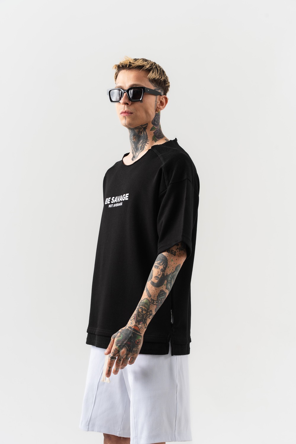 Be Savage Oversize T-shirt - Siyah
