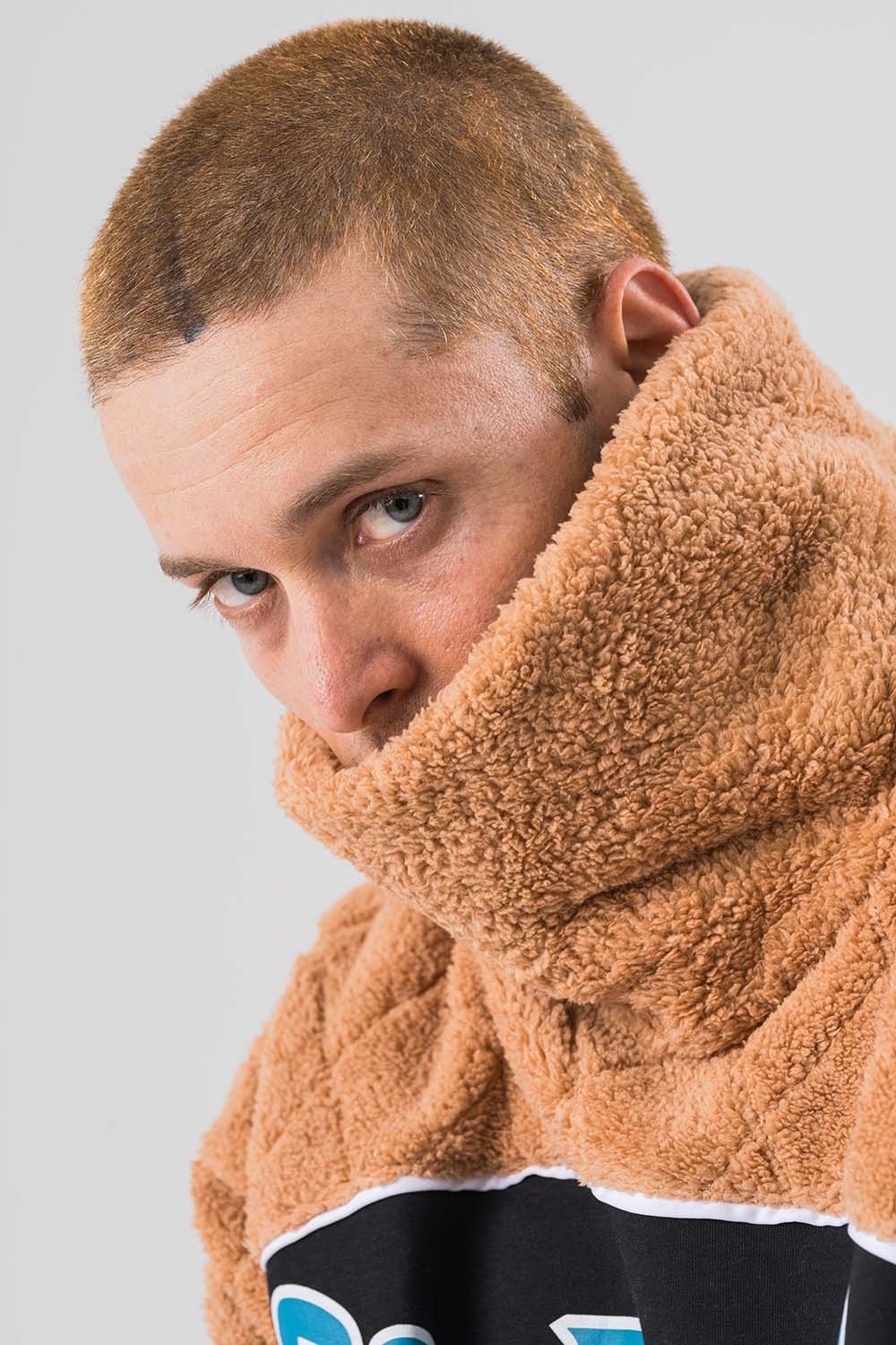 San Diego Balıkçı Yaka Peluş Sweatshirt
