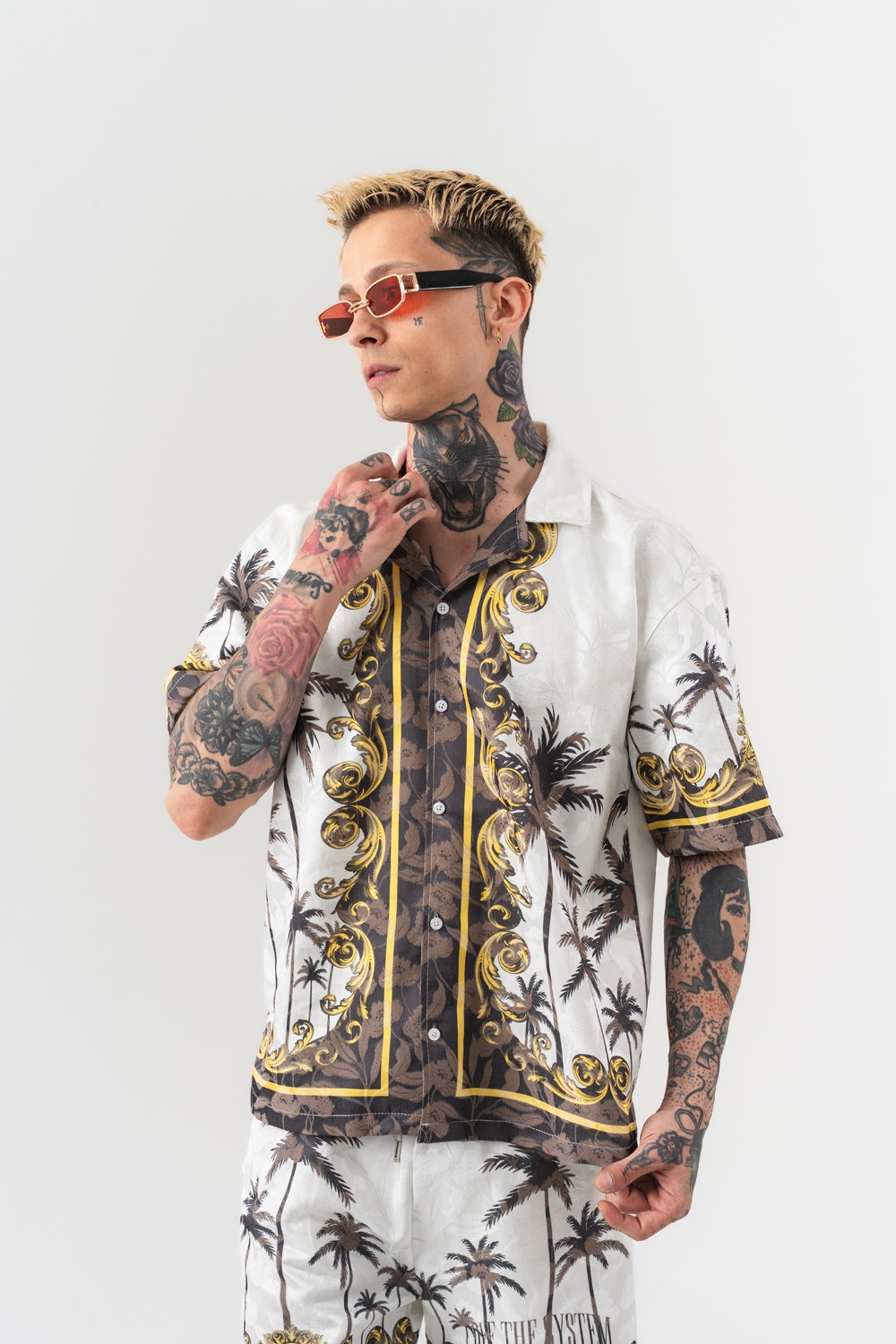 Fallpalm Oversize Gömlek ve Şort Takım