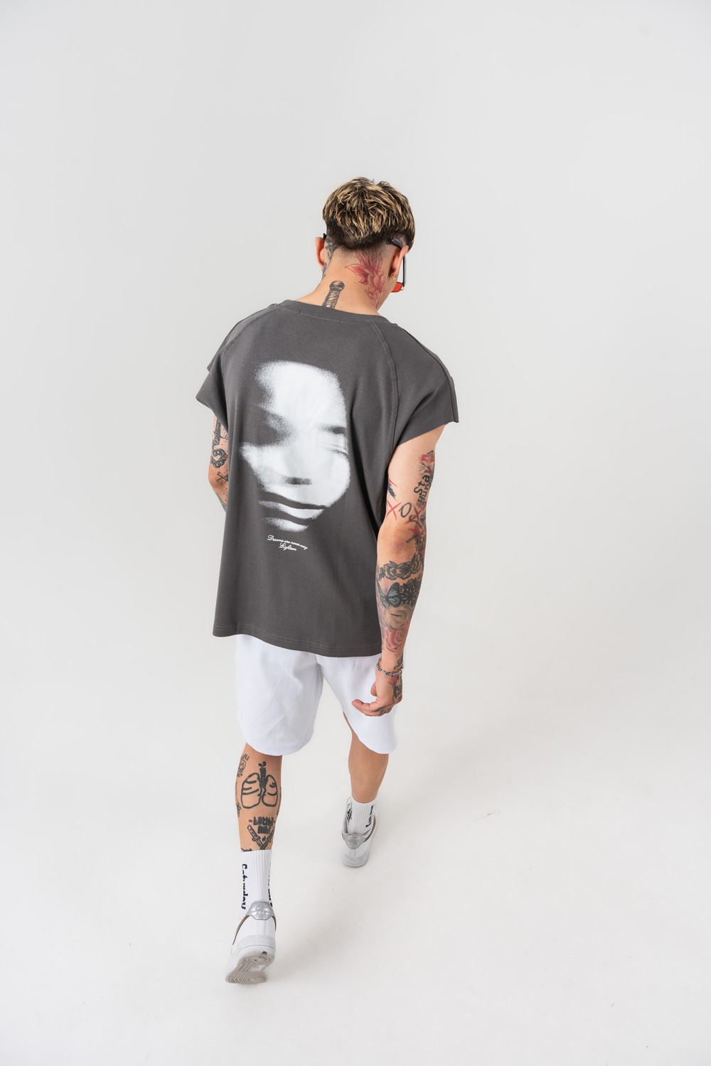 Foggy Pulse Kolsuz Oversize T-shirt