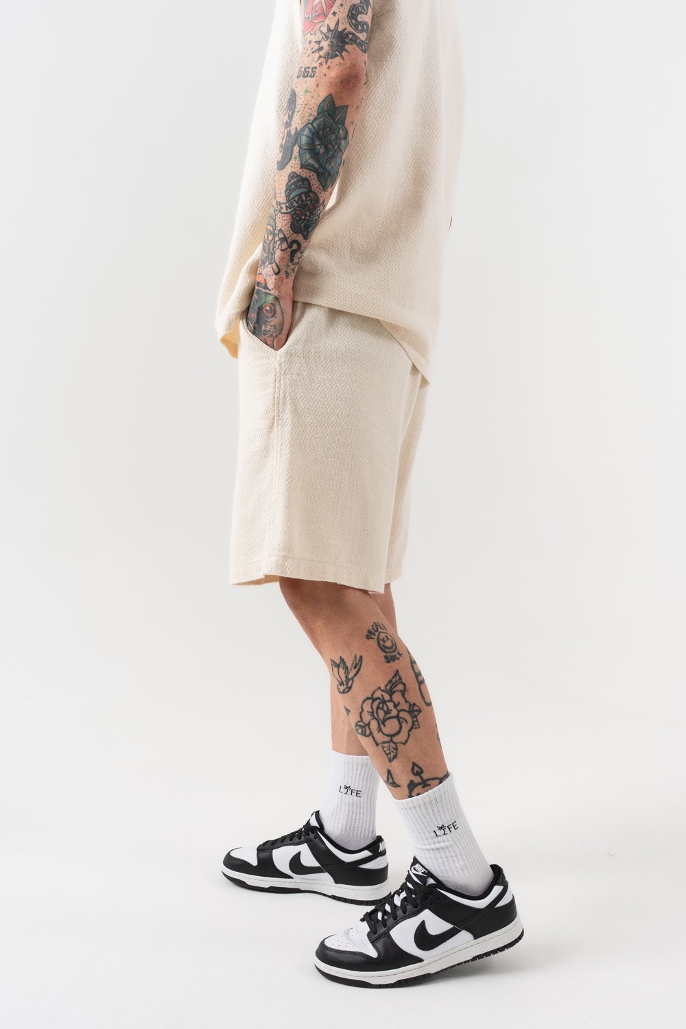 Grime Basic Kolsuz T-shirt ve Şort Takım