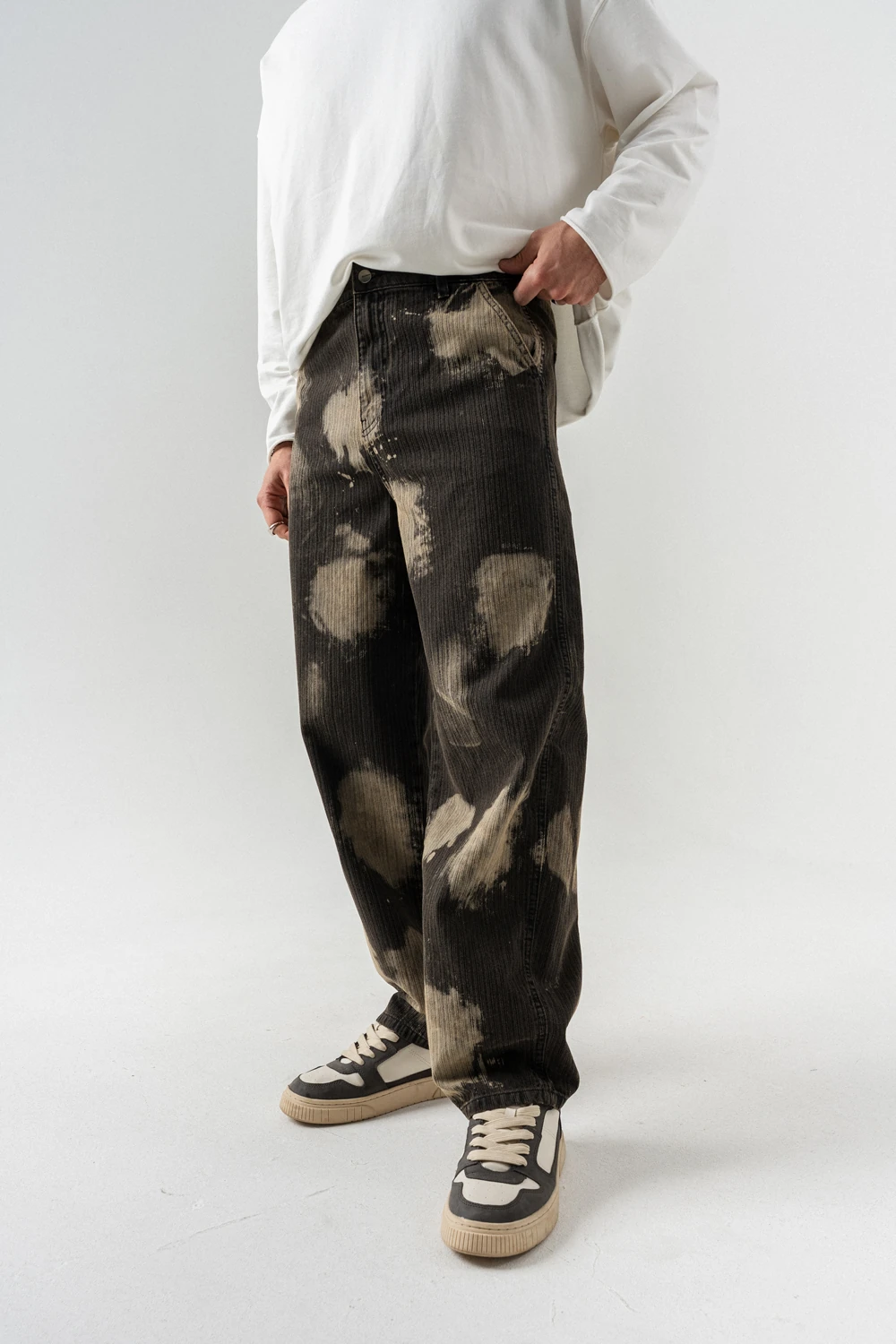 Brushdrop Yıkamalı Baggy Jean Pantolon