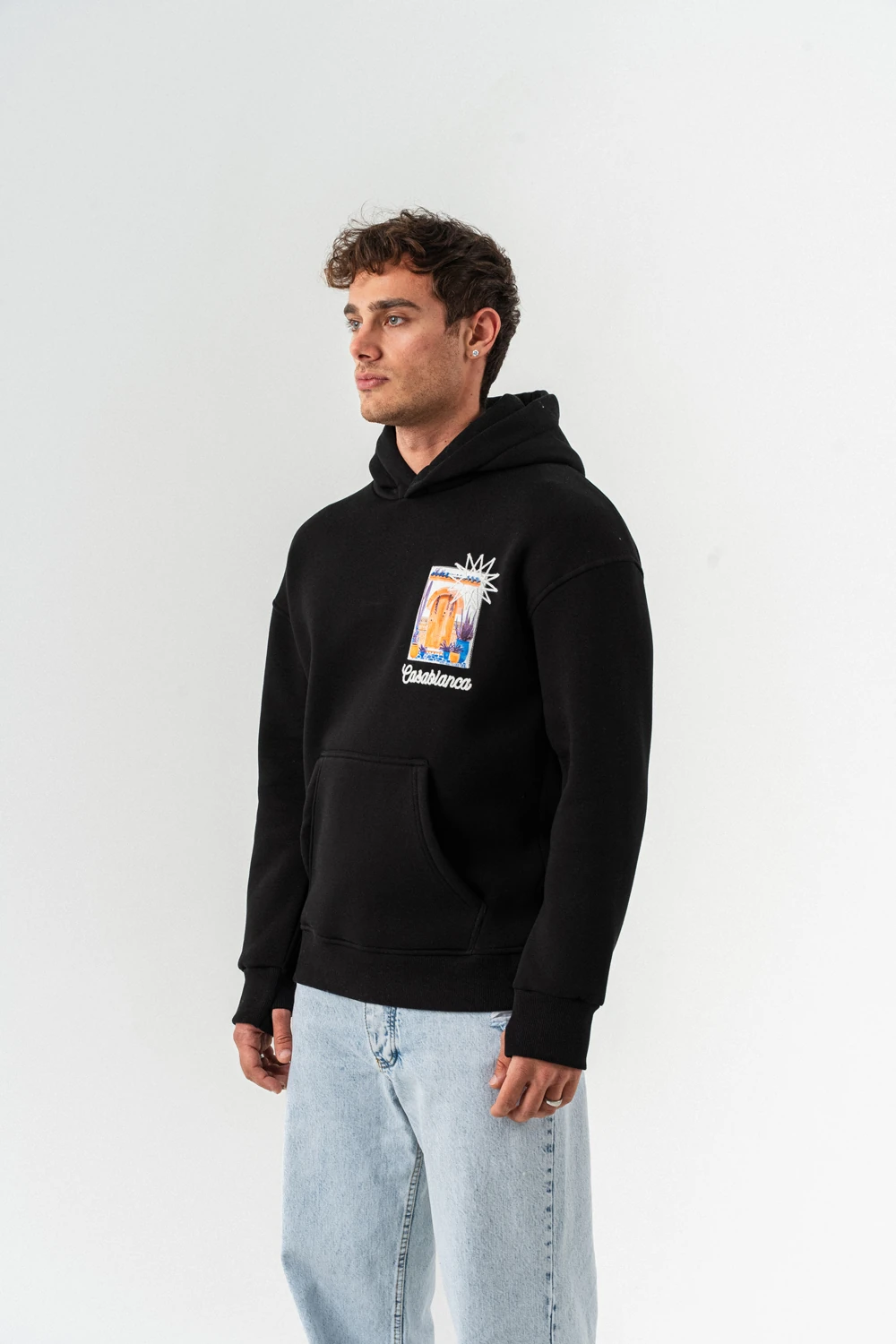 Casablanca Nakış ve Patch Detay Sweatshirt Hoodie