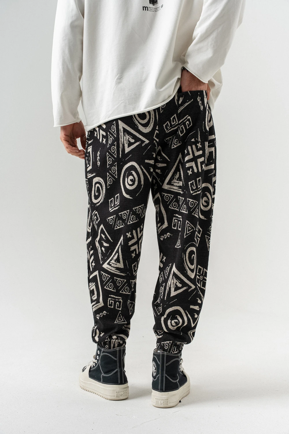 Shape Bel ve Paça Lastikli Pileli Şalvar