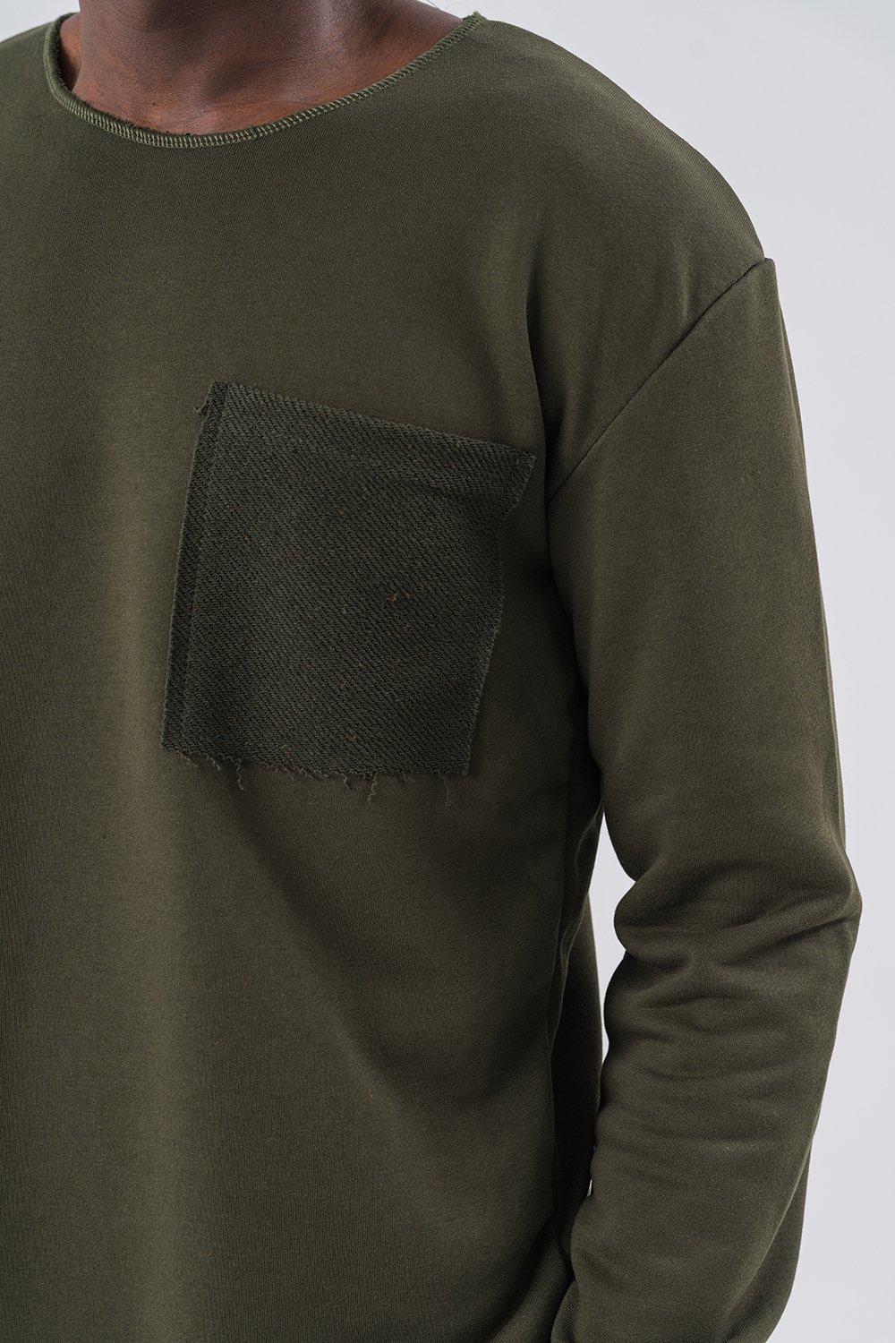 Stitched Asimetrik Detay Sweatshirt