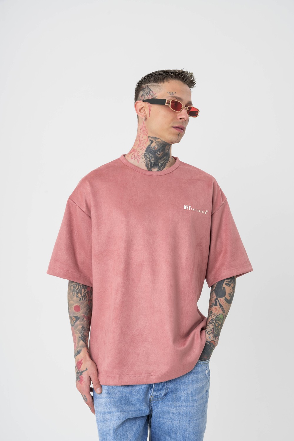 9Village Süet Oversize T-shirt