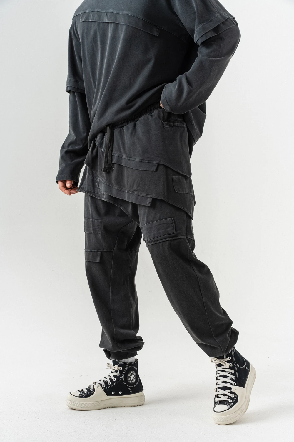 Ashfold Street Parça Detaylı Sweat ve Jogger Takım - Siyah