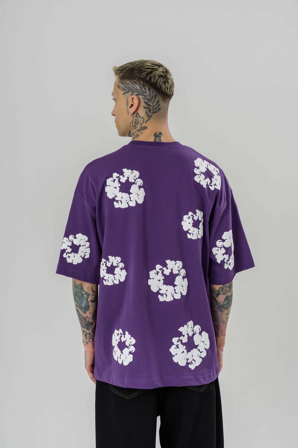 Tears Kabartma Baskı Oversize T-shirt