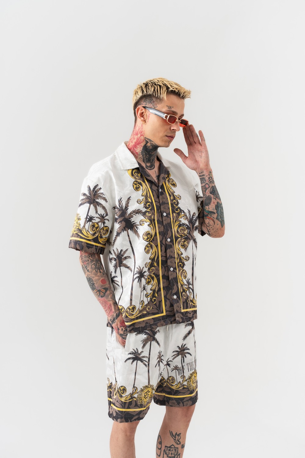 Fallpalm Oversize Gömlek ve Şort Takım