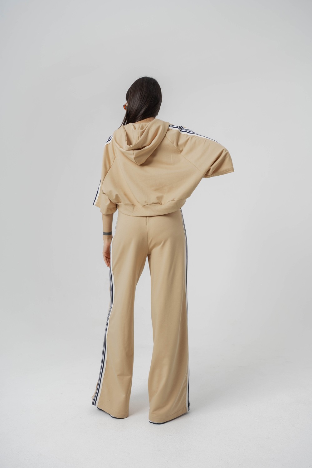 Urban Stripe Şerit ve Trok Detaylı Baggy Kadın Eşofman Alt