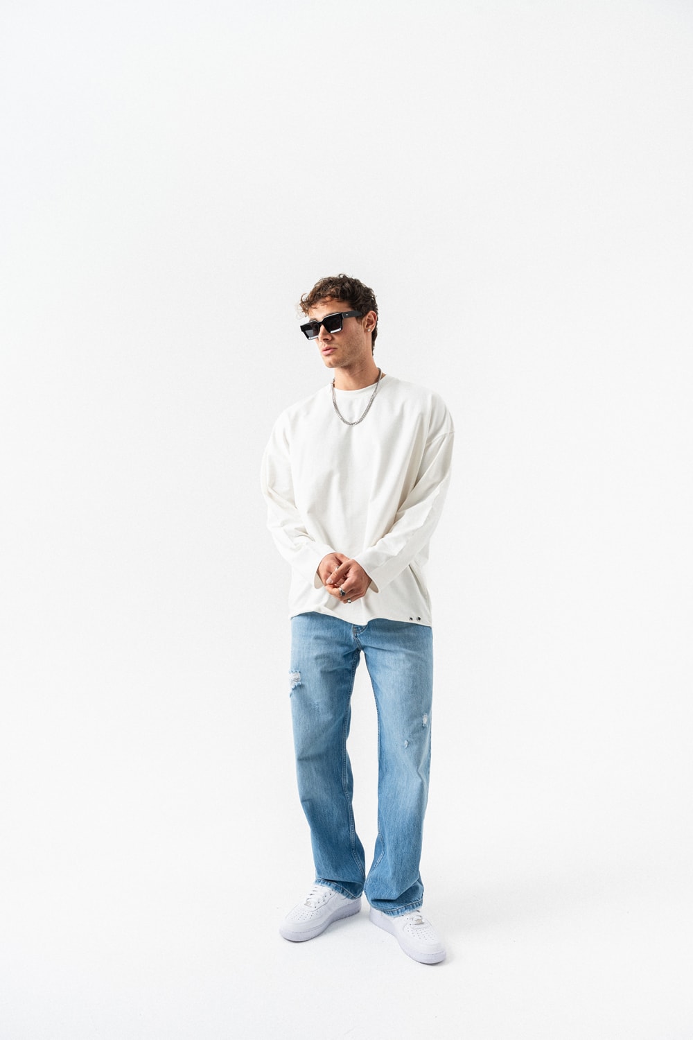 Seven Bisiklet Yaka Sweatshirt