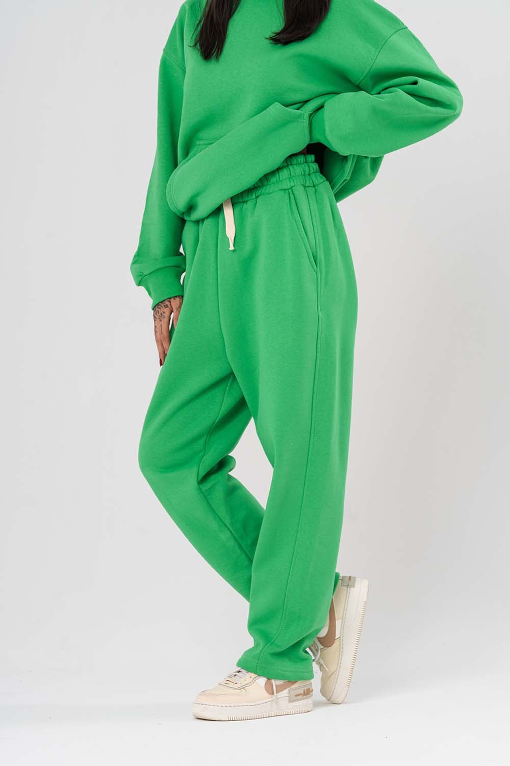 Basic Şardonlu Baggy Eşofman Alt