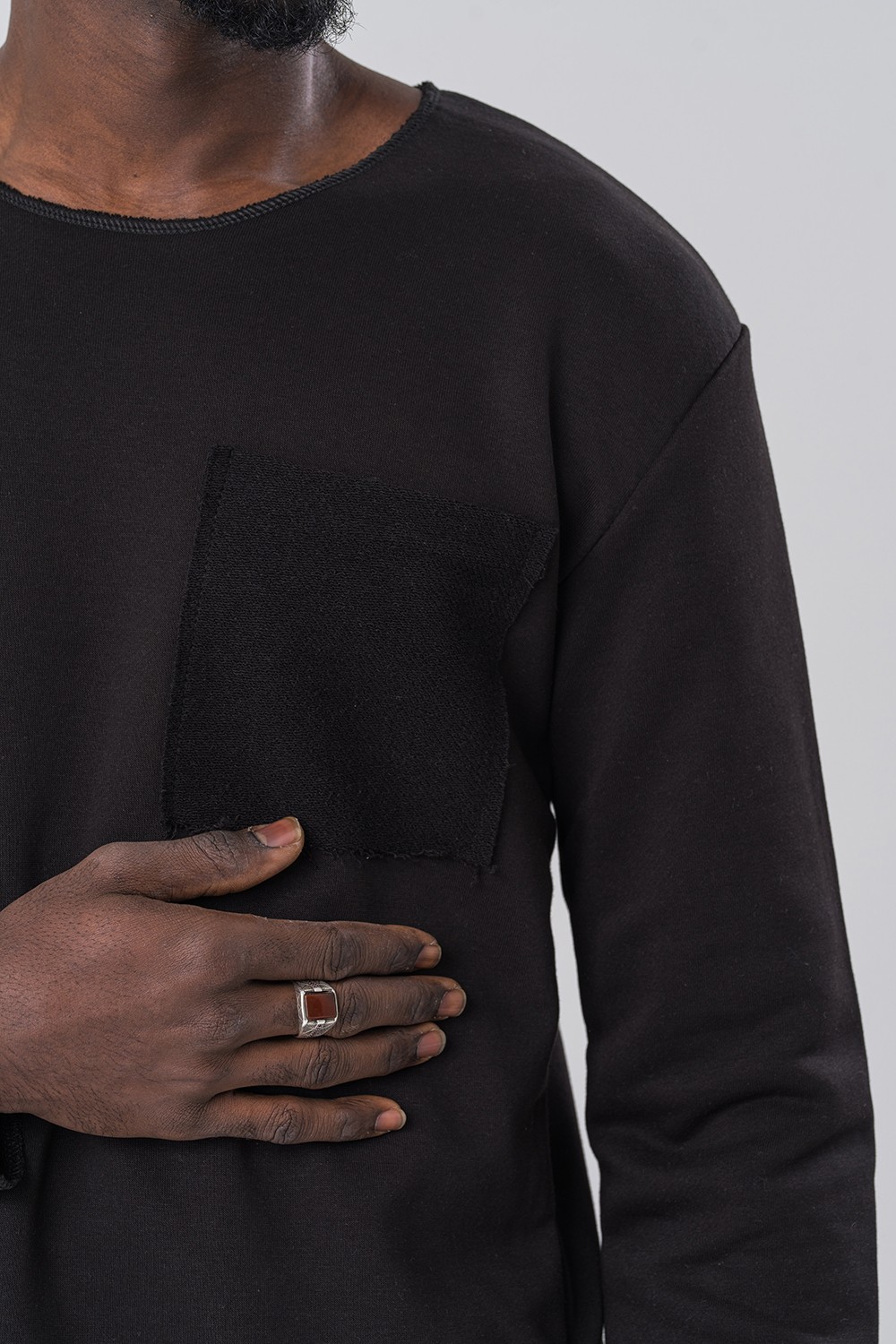 Stitched Asimetrik Detay Sweatshirt