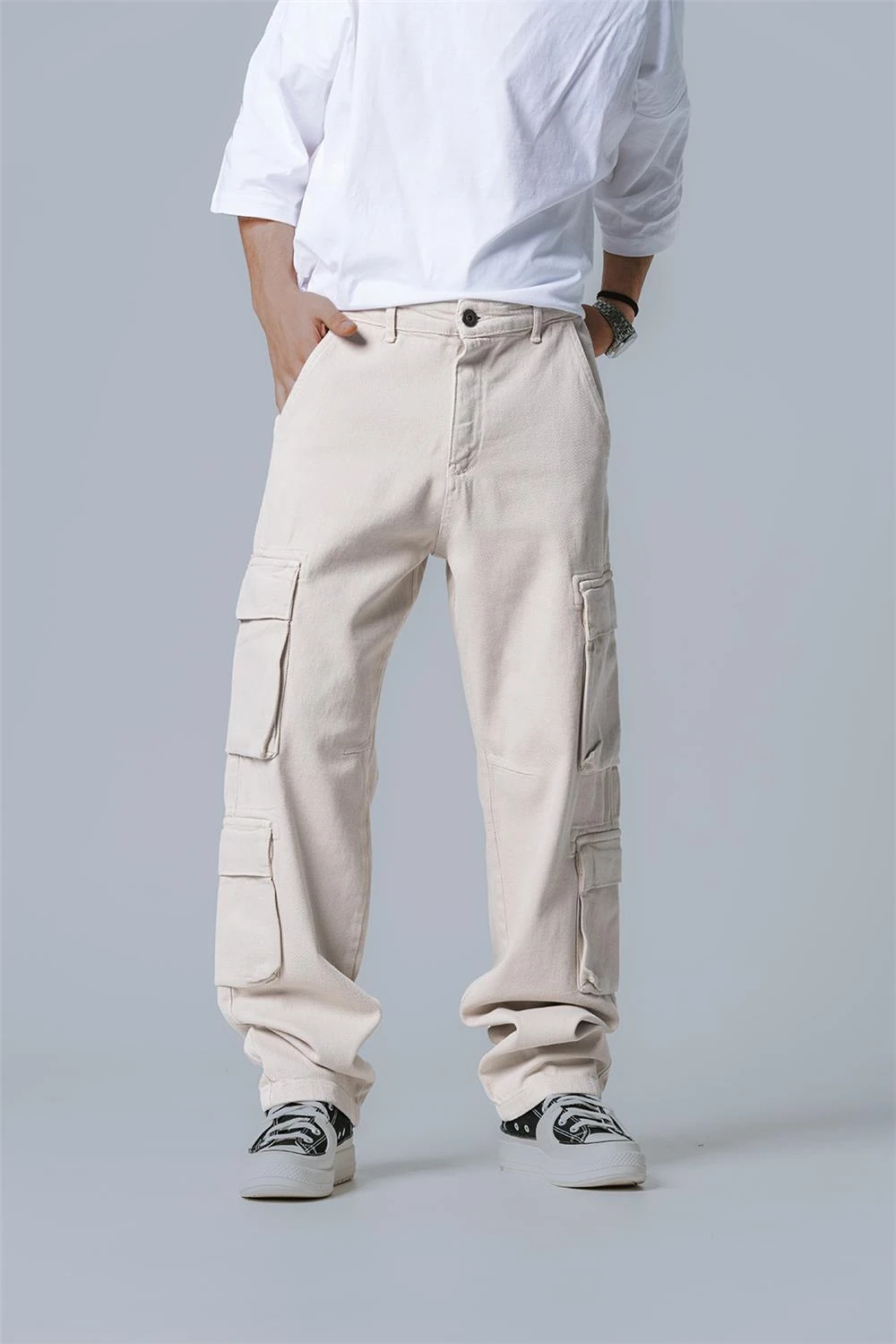 Woodcutter Bej Kargo Jean Pantolon