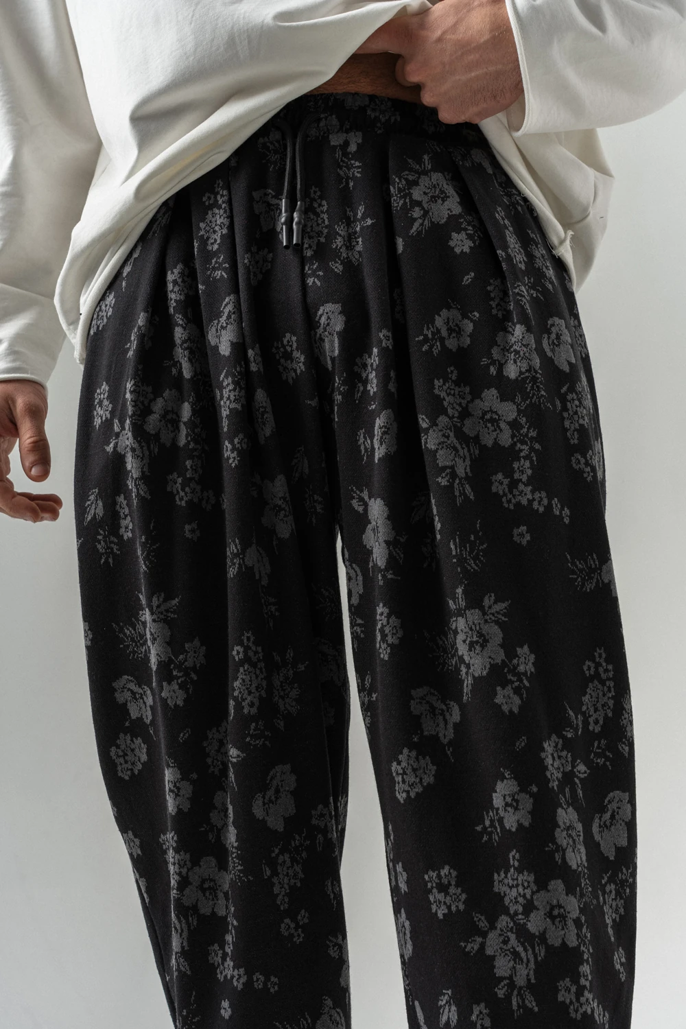 Flowpat Bel ve Paça Lastikli Pileli Şalvar