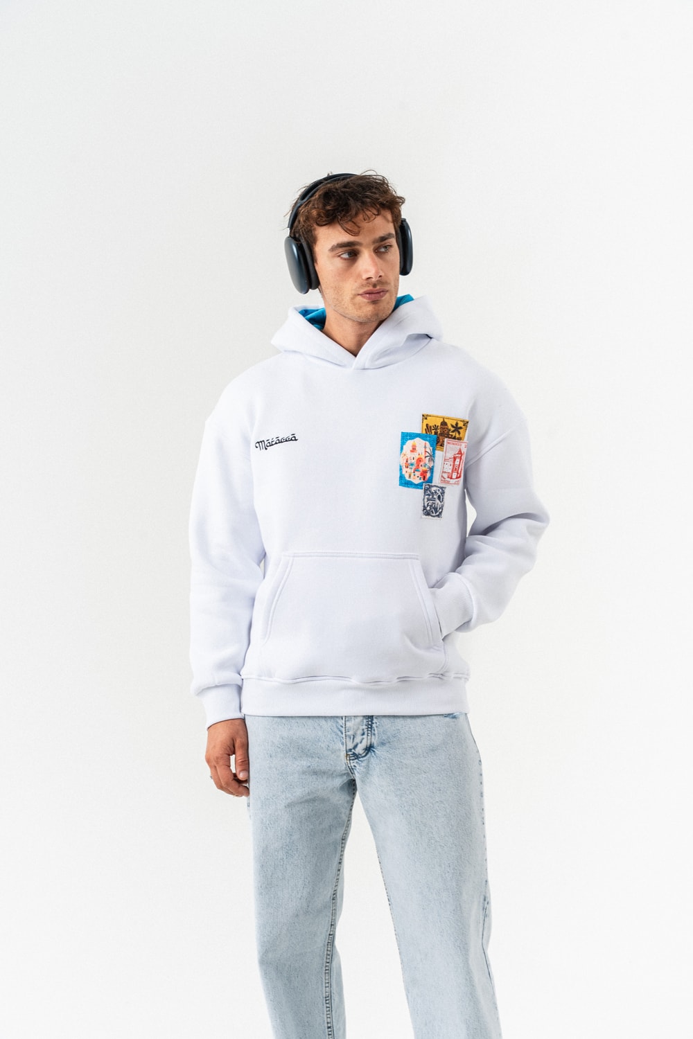 Morocco Nakış ve Patch Detay Sweatshirt Hoodie