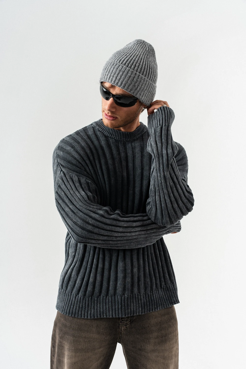 Realm Bisiklet Yaka Triko Kazak