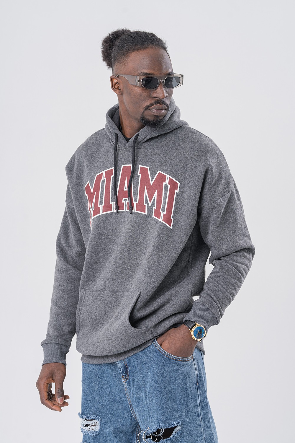 Miami Kapüşonlu Sweatshirt