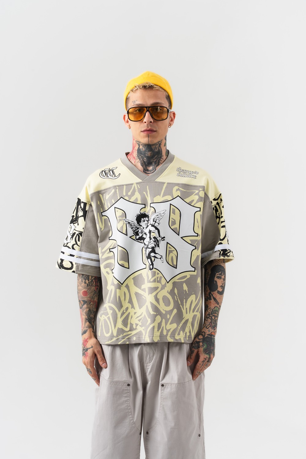 88 Fadecore Oversize T-shirt - Gri