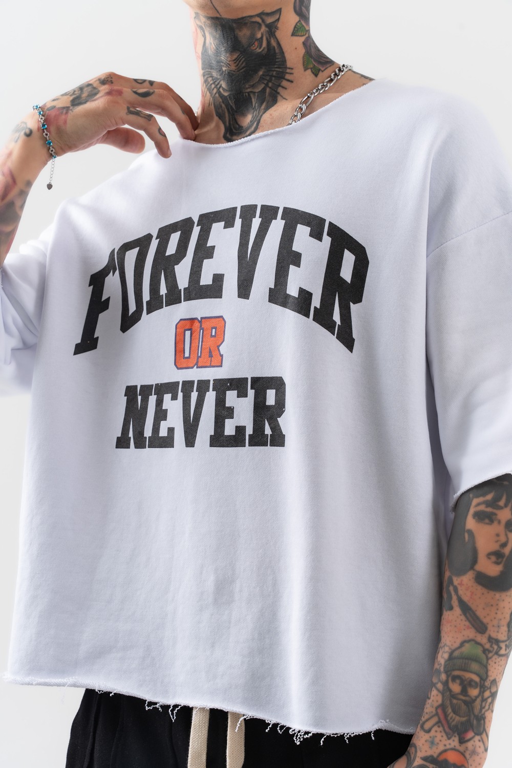 Never Oversize Crop T-shirt