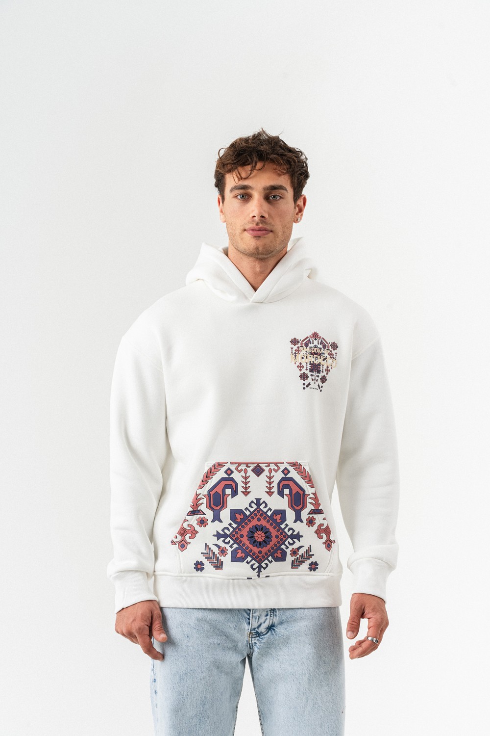 Morocco Nakış ve Patch Detay Sweatshirt Hoodie