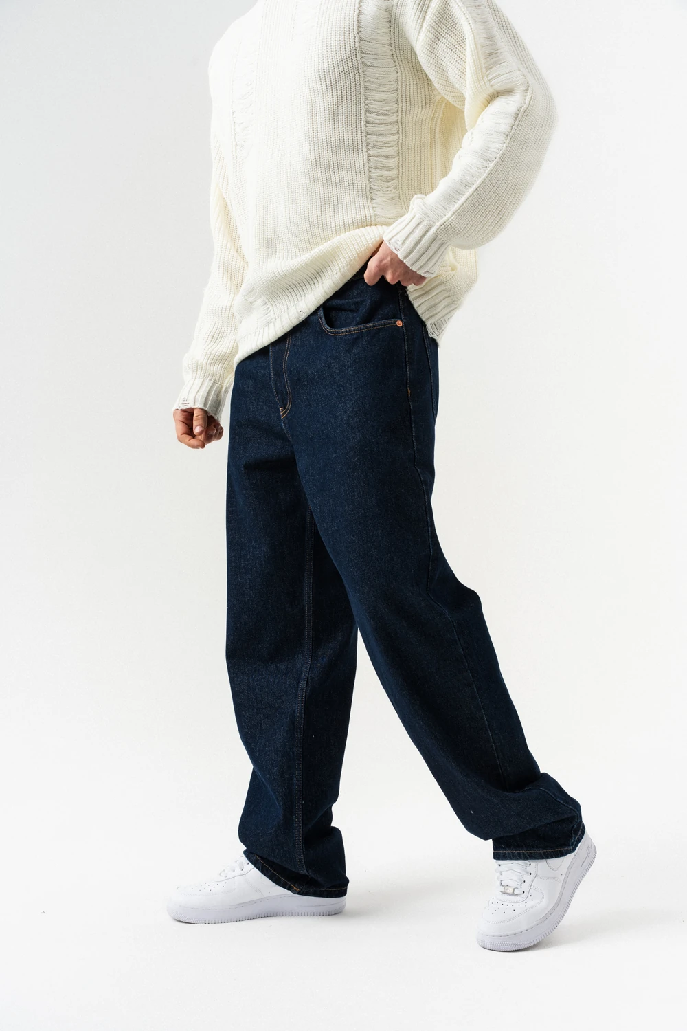 Coolzzy Jean Baggy Pantolon - Lacivert