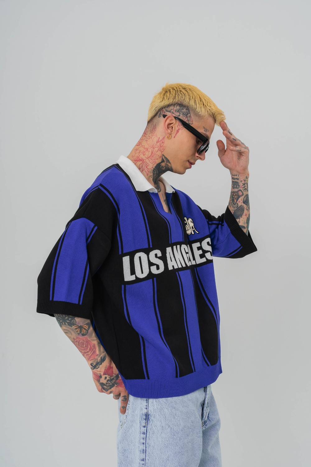 Los Angeles Knit Polo Yaka Triko T-shirt 