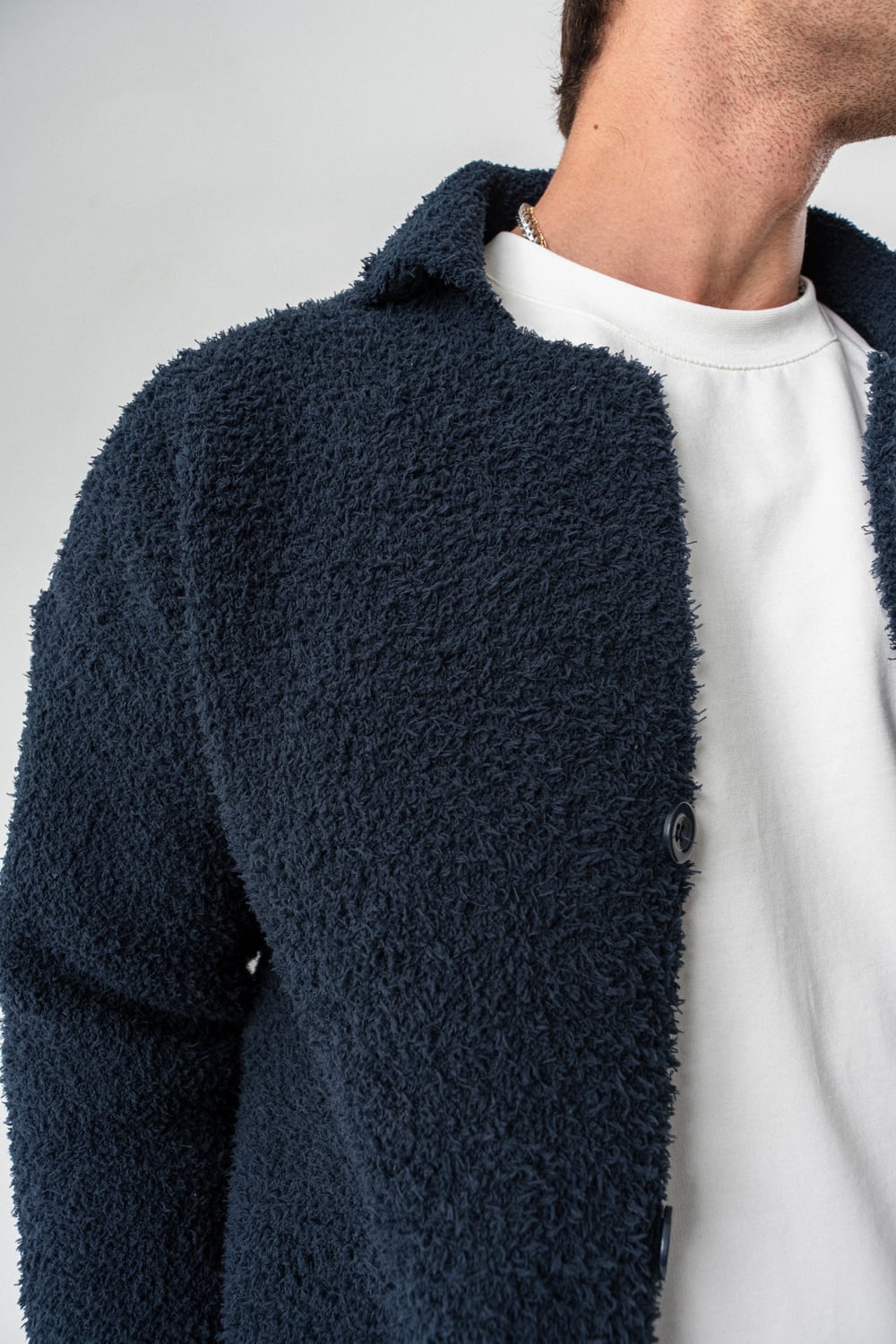 Coldline Düğmeli Peluş Hırka