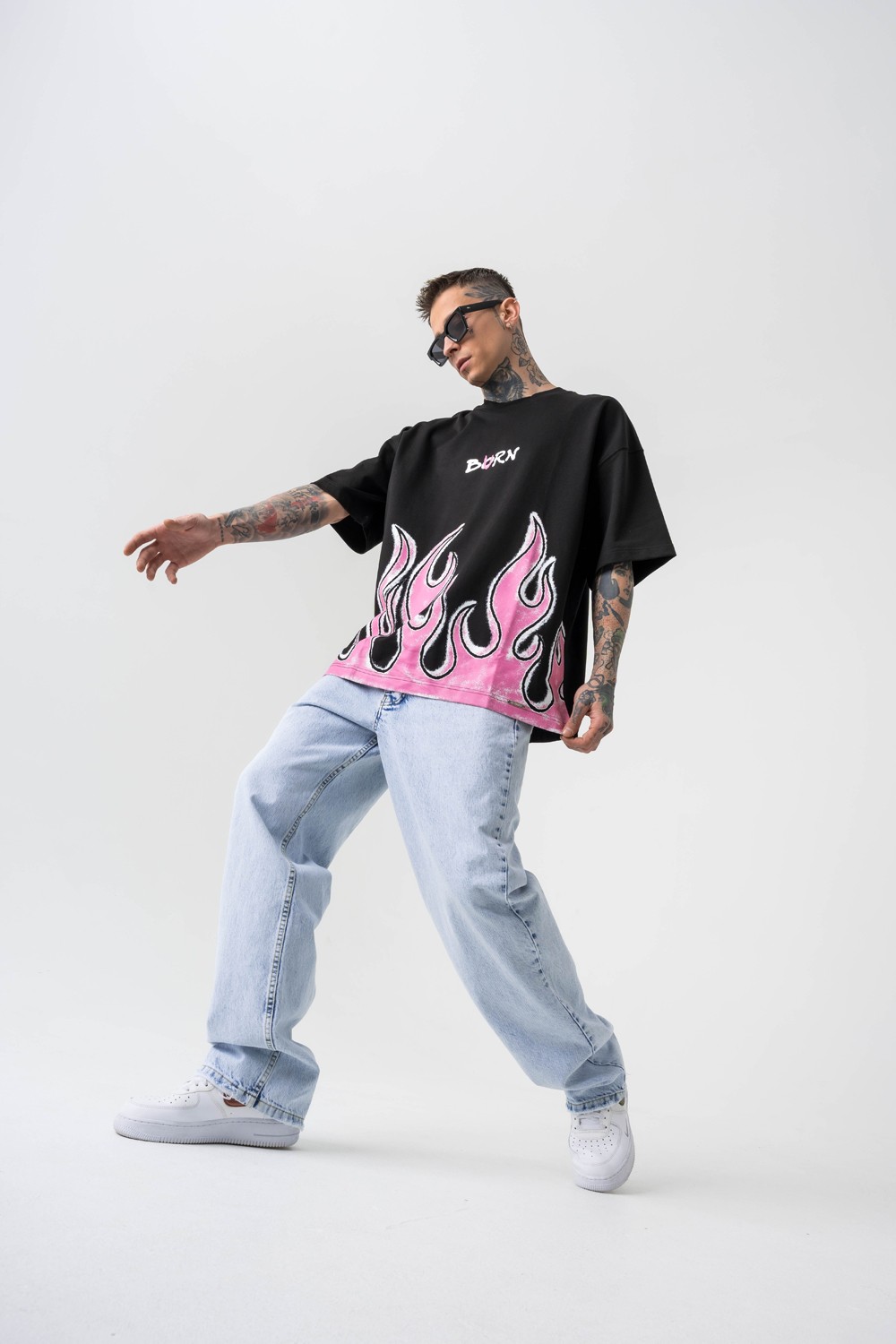 Burn Fire Oversize T-shirt