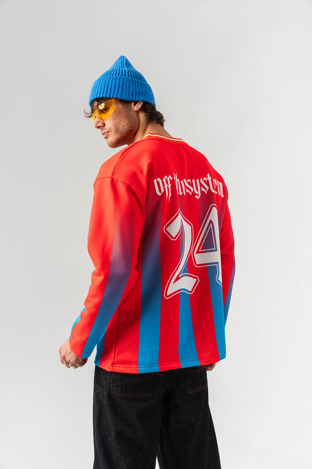 Offsystem V Yaka Uzun Kol Forma Sweatshirt