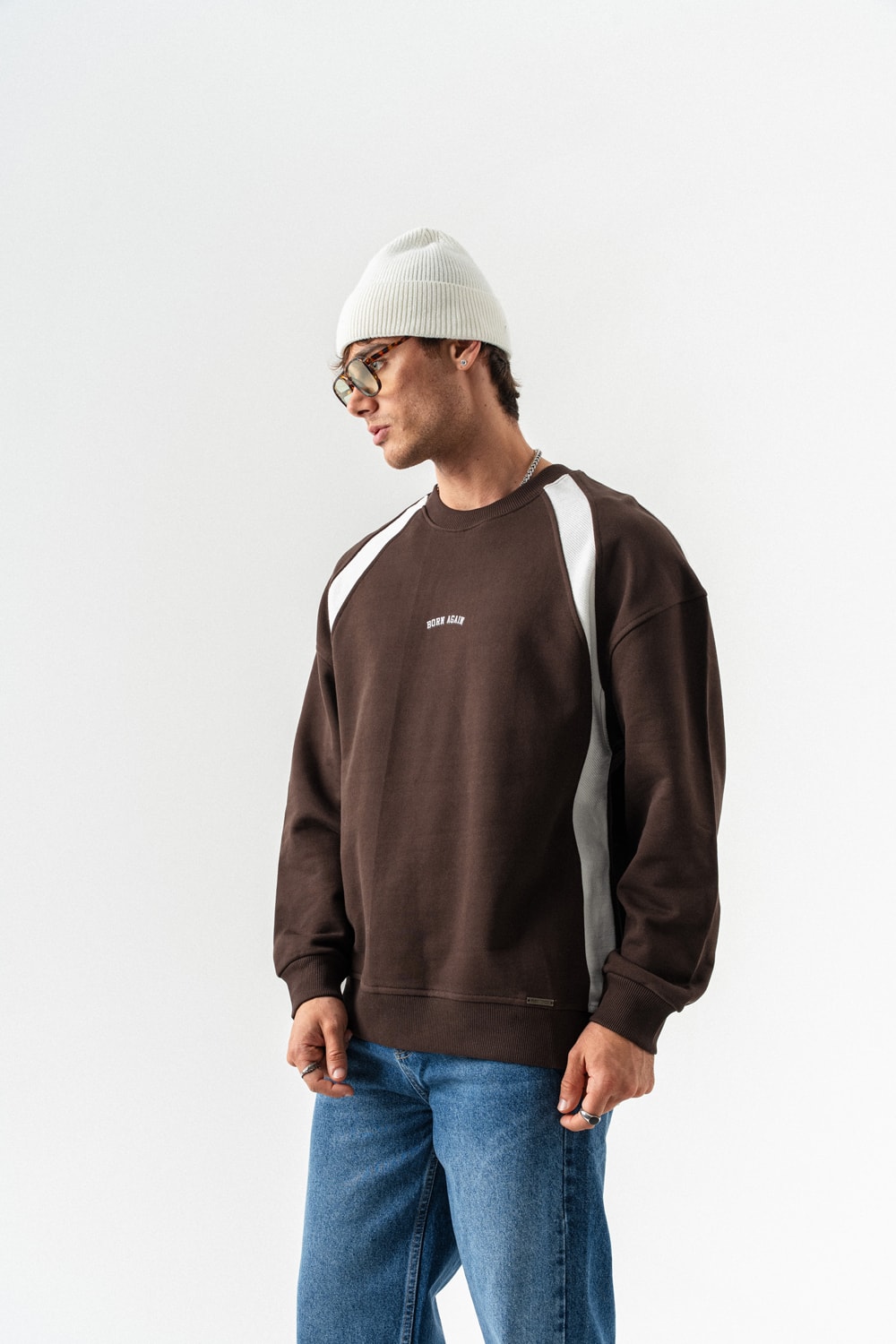 Born Again Bisiklet Yaka Sweatshirt