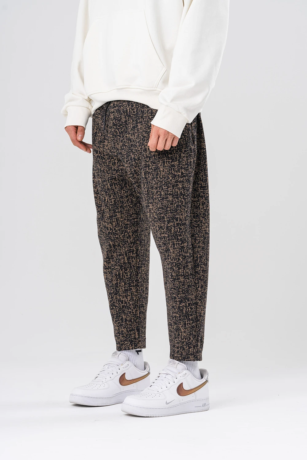 Grayish Bel Lastikli Havuç Kesim Pantolon