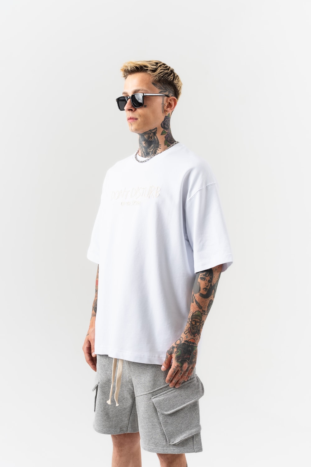 Disturb Nakış Detaylı Oversize T-shirt