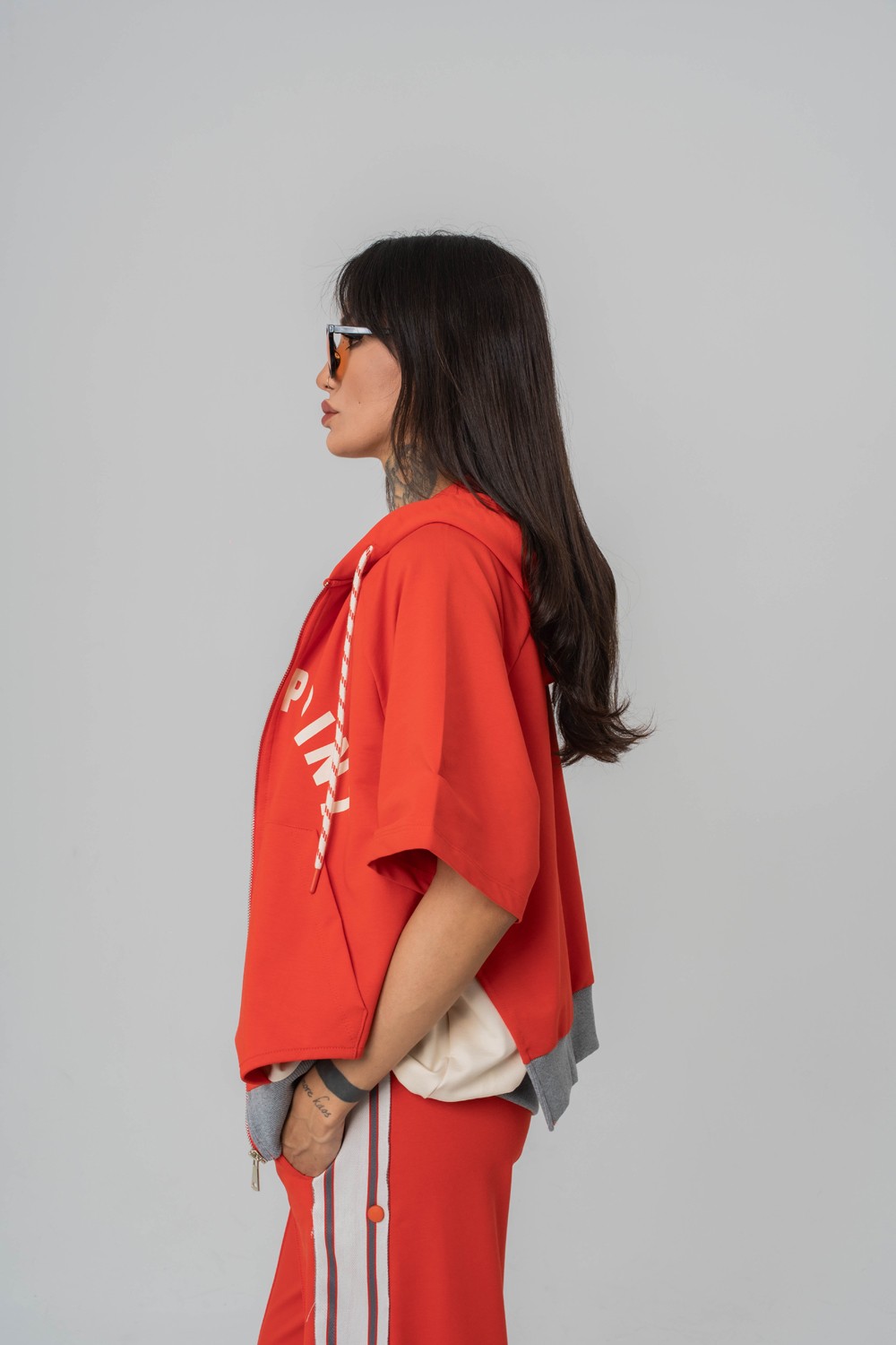 North Point Crop + Kapüşonlu Kadın T-shirt 2' li Set