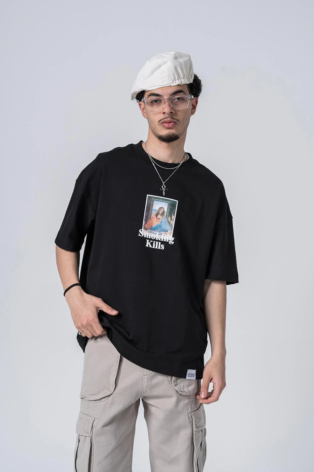 Warning  Bisiklet Yaka Oversize T-shirt