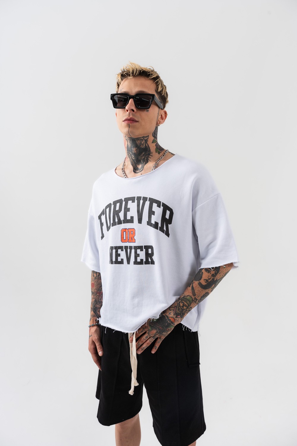 Never Oversize Crop T-shirt