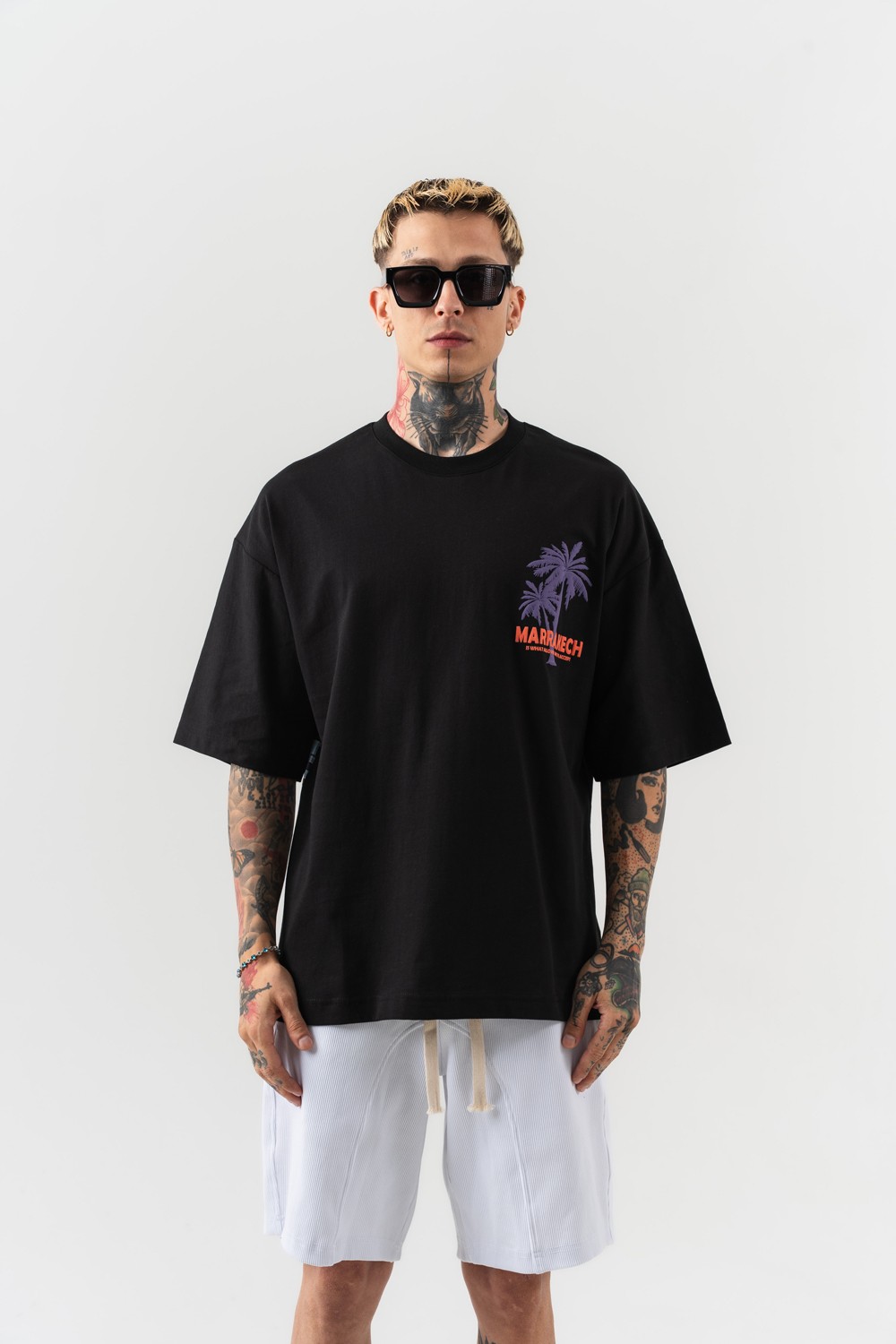 Marrakech Sırt Baskılı Oversize T-shirt