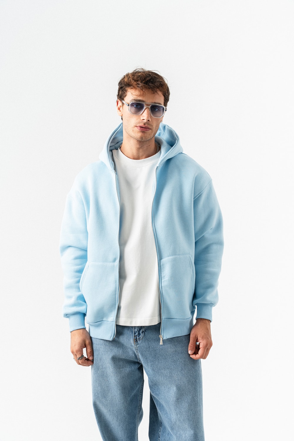 Stoneveil Fermuarlı Sweatshirt Hoodie