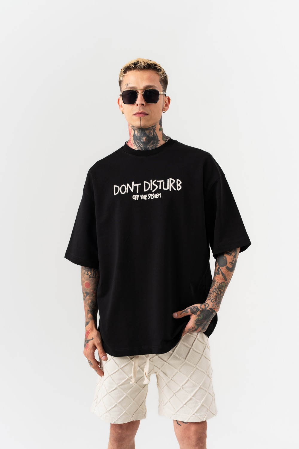 Disturb Nakış Detaylı Oversize T-shirt