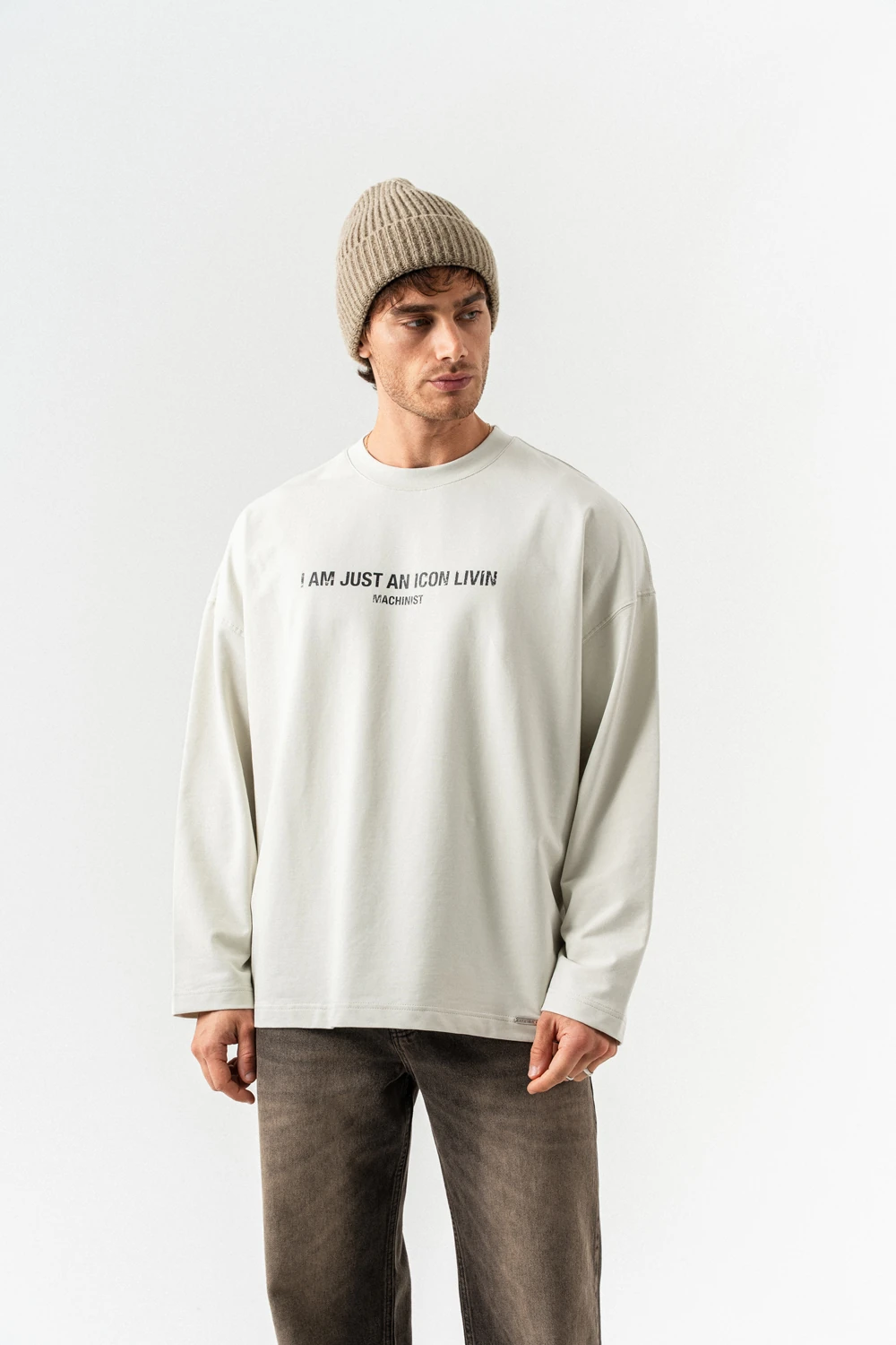 Livin Icon Bisiklet Yaka Sweatshirt