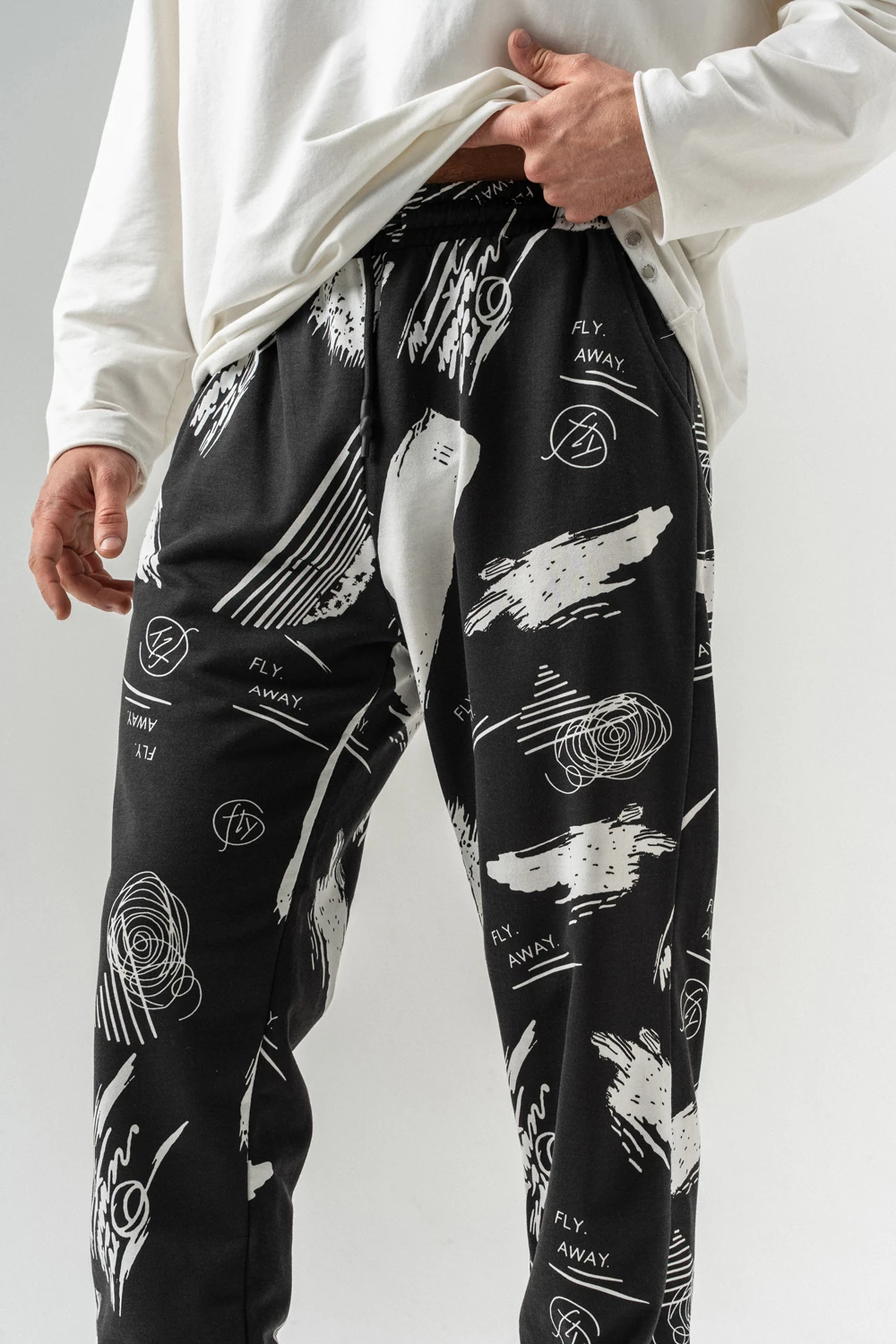 Fly Bel ve Paça Lastikli Jogger Eşofman