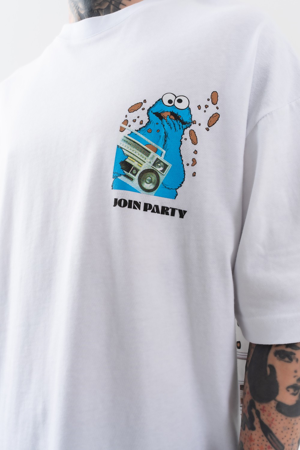 Join Party Sırt Baskılı Oversize T-shirt