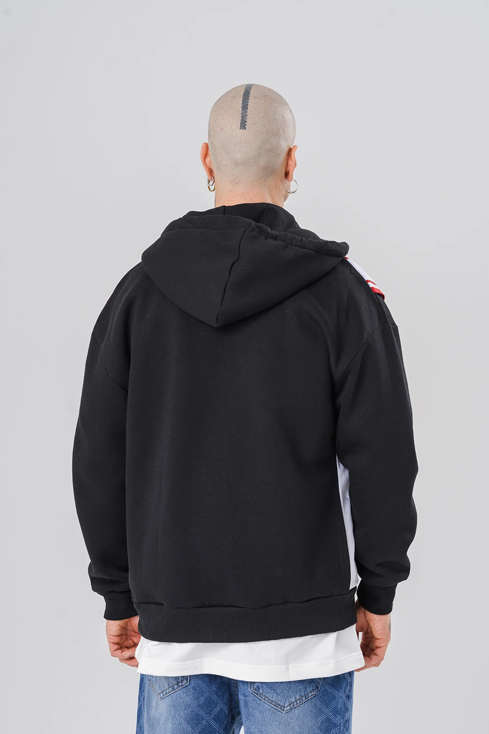 Bulls 23 Eklentili ve Fermuar Detaylı Kapüşonlu Sweatshirt